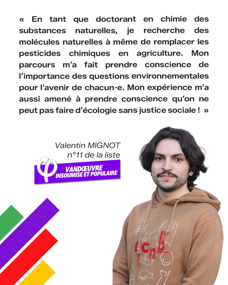 Présentation de Valentin — 11e de liste